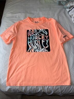 Hurley Coral Peach Short Sleeve Graphic Tee